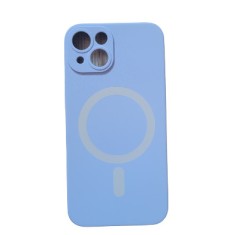 Huse silicon cu incarcare wireless MagSafe compatibila cu Iphone 14 Mov