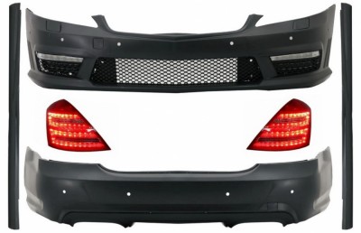 Kit Exterior Complet cu Stopuri LED Facelift Mercedes S-Class W221 (2005-2012) LWB Performance AutoTuning foto