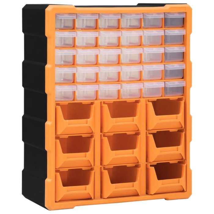 vidaXL Organizator cu 39 de sertare, 38x16x47 cm