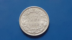 Elvetia , 1/2 Franc 1962 foto