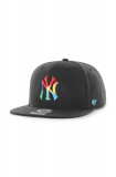 47brand șapcă din amestec de l&acirc;nă MLB New York Yankees culoarea negru, cu imprimeu, 47 Brand