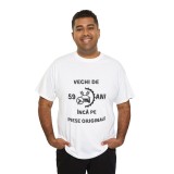 Tricou personalizat barbati, negru, 59 ani si inca pe piese originale pentru aniversare, marimea L