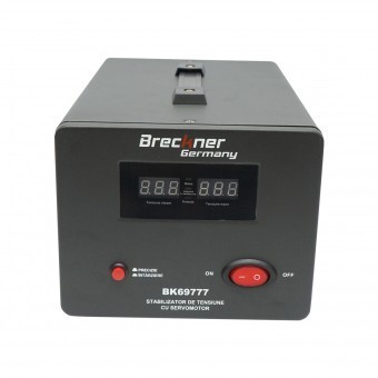 Stabilizator automat de tensiune 2000VA monofazic cu servomotor Breckner Germany foto