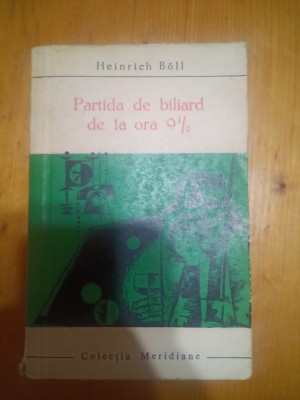 Partida de biliard de la ora 9 1/2-Heinrich Boll foto