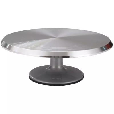 Placa, suportul rotativ pentru servit prajituri, tort , 36 x 13,5 cm, aluminiu, Klausberg foto