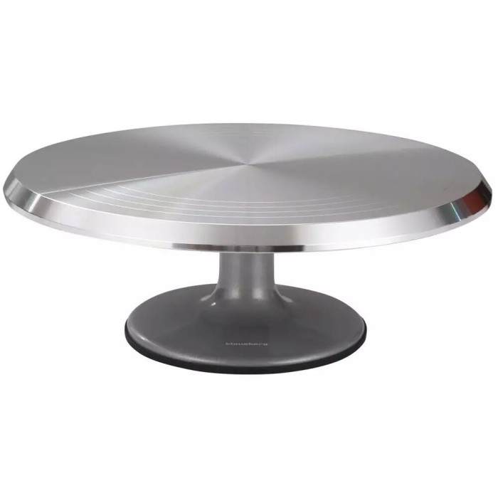 Placa, suportul rotativ pentru servit prajituri, tort , 36 x 13,5 cm, aluminiu, Klausberg