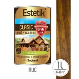 Lazura lemn ESTETIK CLASIC 1L NUC, protectie UV