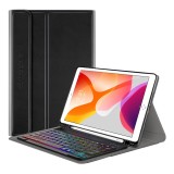 Husa iPad 7 10.2 (2019) cu tastatura magnetica wireless RGBpencil holder Techsuit&Atilde;&sbquo;&Acirc;&nbsp;CozyTab,&Atilde;&sbquo;&Acirc;&nbsp;negru
