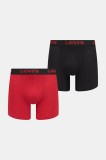Levi&#039;s boxeri 2-pack culoarea roșu, 37149-1197