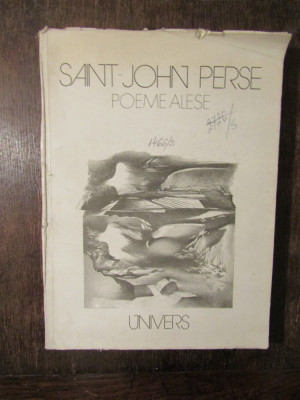 Saint-John Perse - Poeme alese foto