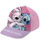 Șapcă Bebeluș cu Cozoroc Stitch &amp; Angel Roz/mov 44/46