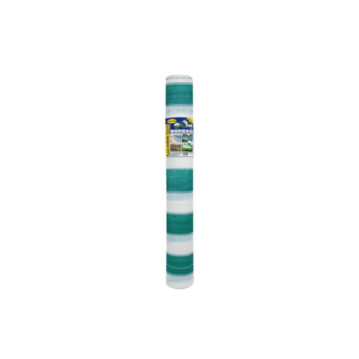 Plasa umbrire 80 g/mp, 1.5 x 10 m - verde + alb, DSH 240959
