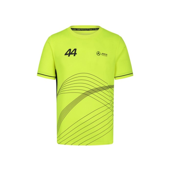 Mercedes AMG Petronas tricou de bărbați Lewis Hamilton Sports yellow F1 Team 2024 - XXL