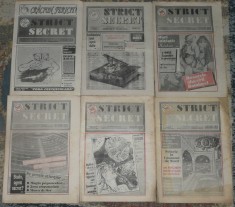 ziar Strict secret,editat de Romania Libera 1991,ziare dupa Revolutie anii 90 foto