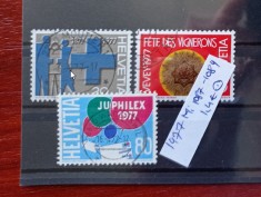 TS21 - Timbre serie - Elvetia - Helvetia 1977 Mi1087-89