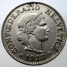 1.582 ELVETIA 10 RAPPEN 1933 B NICHEL