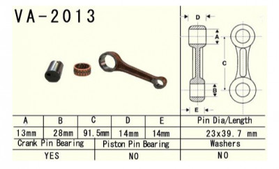 Kit biela Yamaha YFM 80 85- 08 (VA2013) foto