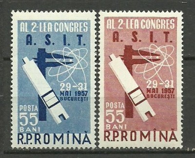 1957 - Al 2-lea congres ASIT, serie neuzata foto
