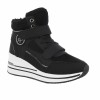 Sneakers Dama Inalti Negri, Marimea 38, Stil Casual, Material Sintetic Premium, Talpa Antiderapanta, Confortabili si Versatili