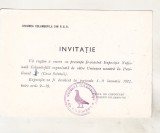 Bnk div Uniunea columbofila din RSR - Invitatie - Bucuresti 1972