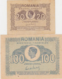 ROMANIA 20, 100 lei 1945 VF