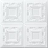 Tavan fals decorativ, polistiren extrudat, VTM 0867, modern, alb, 50 x 50 x 0.35 cm