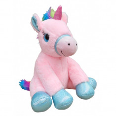 Jucarie de plus PMS Unicorn roz 40 cm foto