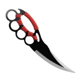 Cutit Vanatoare Cobra Red IdeallStore&reg; 25cm, Otel, Husa Inclusa, Negru