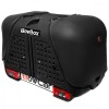 Cutie Portbagaj Carlig Remorcare TowBox V2 Negru 390L 50kg Rabatabila Antifurt + Roti Transport
