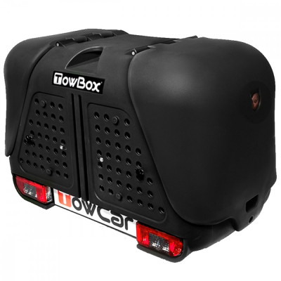 Cutie portbagaj pe carligul de remorcare Towbox V2 Negru foto
