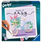 Cumpara ieftin Ravensburger - CreArt pictura pe numere pentru adulti bicicleta Take it easy
