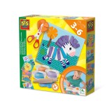 Set creativ - Decupeza si creeaza animale din plastilina