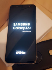 Samsung Galaxy A6 Plus (2018) Gold ca nou in cutie, husa + garantie foto