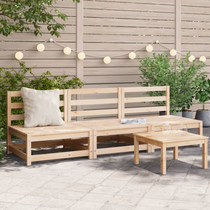 Gossi canapele gradina fara cotiere, 3 buc., 70x70x67 cm
