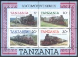 Tanzania 1985 - Locomotive, bloc neuzat