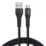 Cablu Date si Incarcare USB-A - USB-C Lito LD14, 60W, 1m, Negru