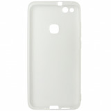Husa tip capac spate slim TPU alb semitransparent mat pentru Huawei P10 Lite