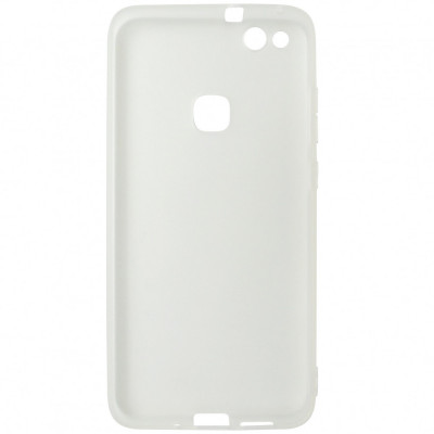Husa tip capac spate slim TPU alb semitransparent mat pentru Huawei P10 Lite foto