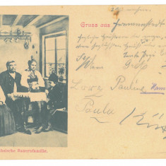 3857 - ETHNIC, Sibiu, Port Popular, Litho, Romania - old postcard - used - 1905