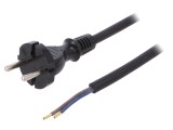 Cablu Alimentare 2x1mm2 3m Negru 16A