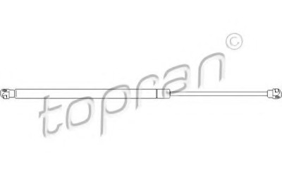 Amortizor portbagaj PEUGEOT PARTNER combispace (5F) (1996 - 2012) TOPRAN 721 283 foto