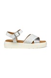 Geox sandale D CAMALEI femei, culoarea alb, toc pana, D550NF 0BCDS C1000