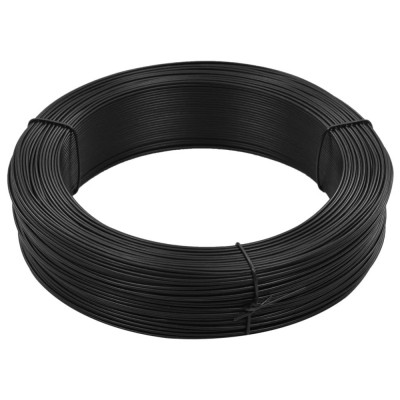 vidaXL Fir de tensionare pentru gard 250 m 1,4/2 mm, antracit, oțel foto