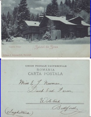 Casa Regala -Sinaia-Castelul Foisor- clasica, rara foto