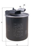MAHLE KL 950 filtru combustibil