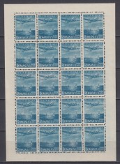 ROMANIA 1947 LP 218 - 1 MAI - ZIUA MUNCII POSTA AERIANA COALA 20 TIMBRE MNH
