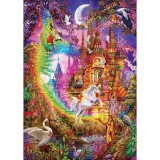 Puzzle 500 piese - Rainbow Castle-Ciro Marchetti, Jad