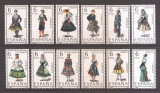 Spania 1968 - Costume traditionale, set complet, MNH, Nestampilat