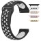 Curea silicon compatibila Apple Watch 9|8|7|6|5|4|3|2|1 Series, 49mm|45mm|44mm|42mm, Negru/Alb