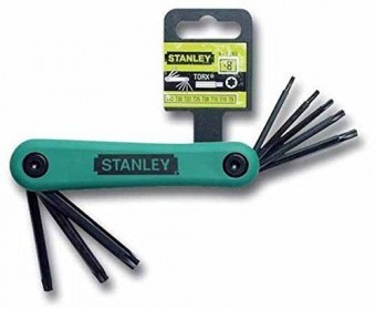 Stanley 4-69-263 Set de 8 chei Torx pliabili in carcasa T9 - T10 - T15 - T20 - T25 - T27 - T30 - T40 - 3253564692632 foto